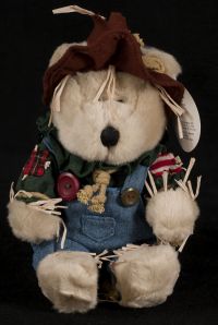 Starbucks Bearista 2001 16th Edition Scarecrow Bear Plush